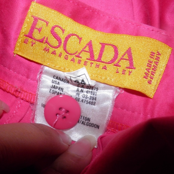 ESCADA HIGH WAIST PINK PANTS SIZE 34 German - Picture 4 of 10